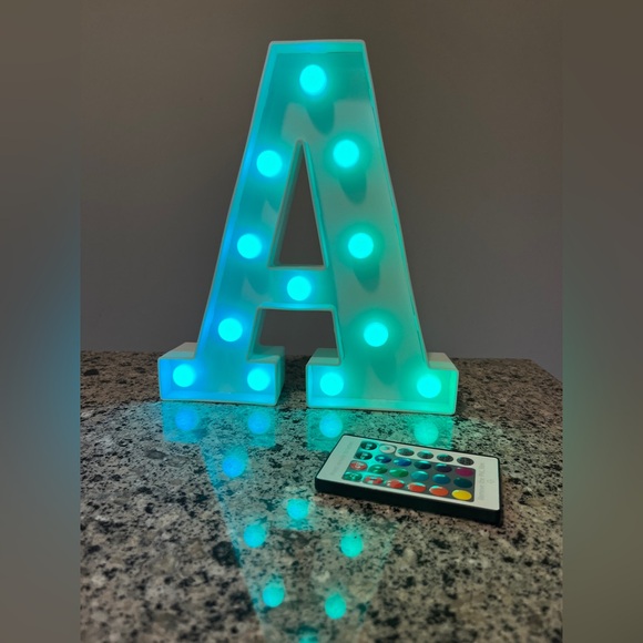 LED Letter A with Remote - Picture 1 of 6